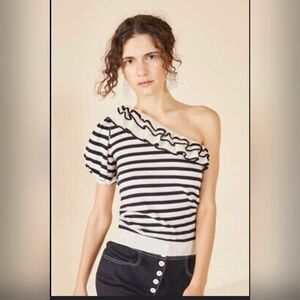 Ulla Johnson Laila One Shoulder Ruffle Top | S z S